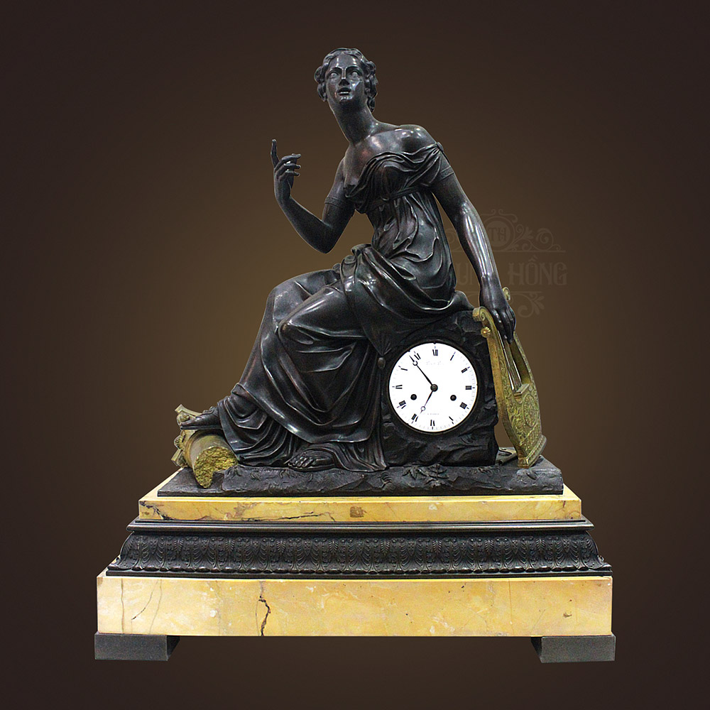Đồng hồ Picnot Pere kết hợp Tượng nữ thần Terpsichore