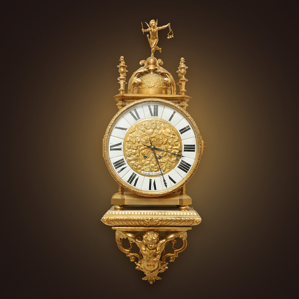 Đồng hồ cổ Cartel bằng đồng mạ vàng Ormolu tinh tế, sang trọng