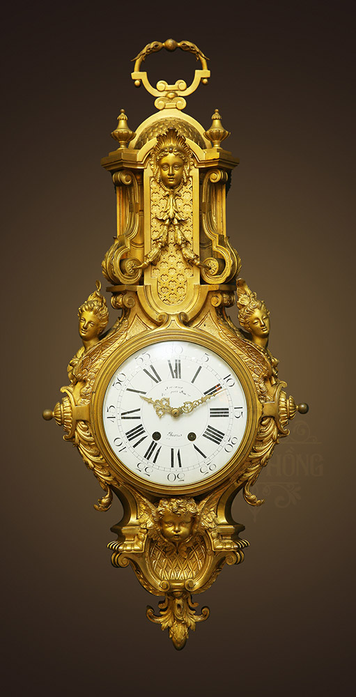 Đồng hồ cổ treo tường Cartel Leroy Louis XIV, thế kỷ XVIII