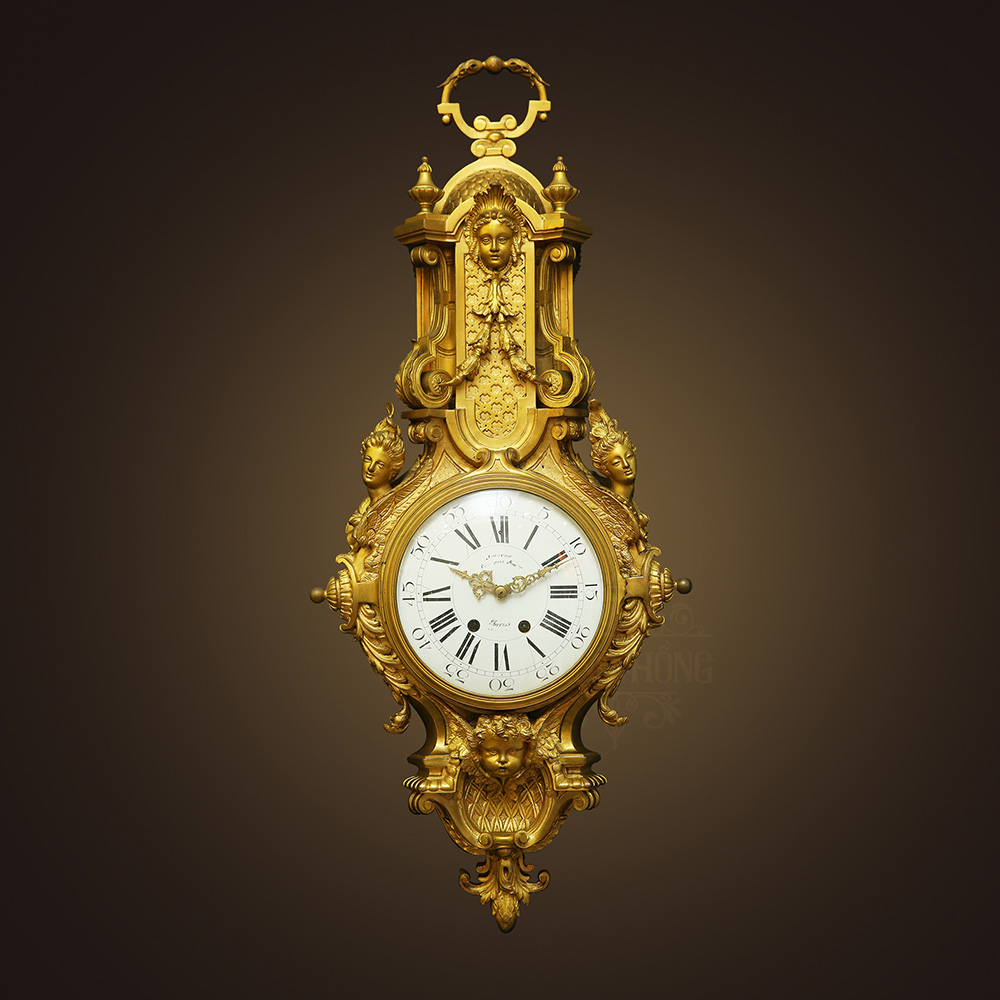 Đồng hồ cổ treo tường Cartel Leroy Louis XIV, thế kỷ XVIII